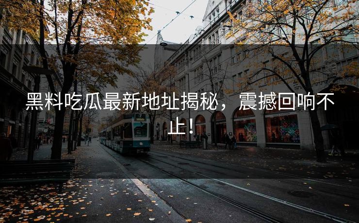 黑料吃瓜最新地址揭秘，震撼回响不止！
